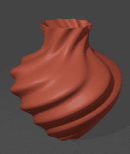 Swirl vase 3d model
