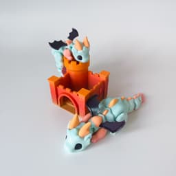 Little dragon flexi 3d model