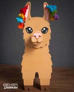 LLAMA GLASSES HOLDER 3d model