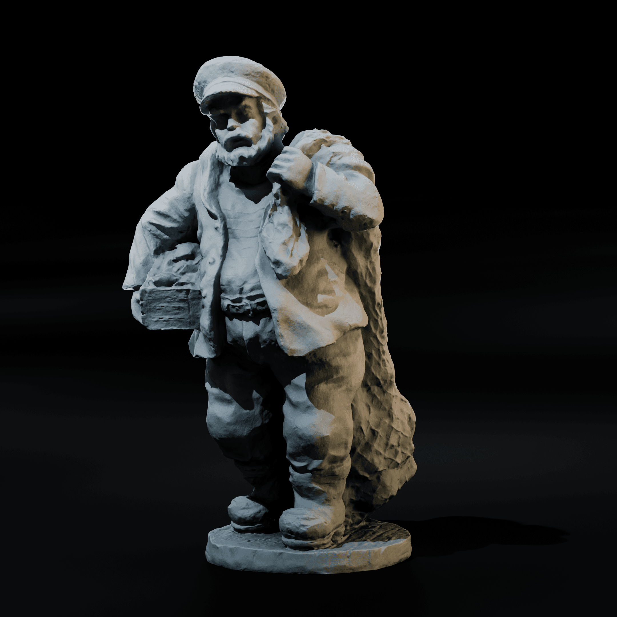 Heroic Fishmonger Maritime Miniature 28mm/32mm 3d model