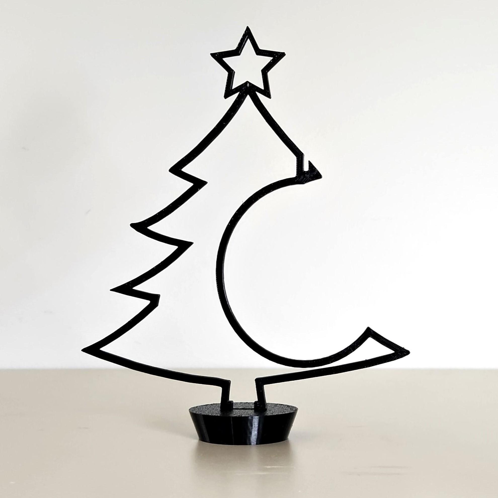 Minimalist Christmas Bauble Display Tree 3d model