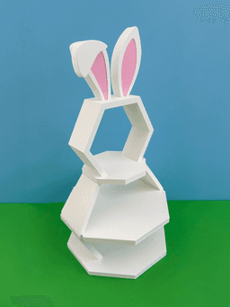 Easter Bunny 3-Tier Serving Stand 3d model