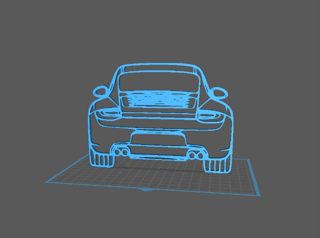 porsche - 911 modele 997 Wall Art 3d model