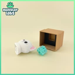 Box Cat Fidget Clicker Keychain 3d model