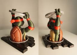 Tortuga Ninja - torso dividido por colores 3d model
