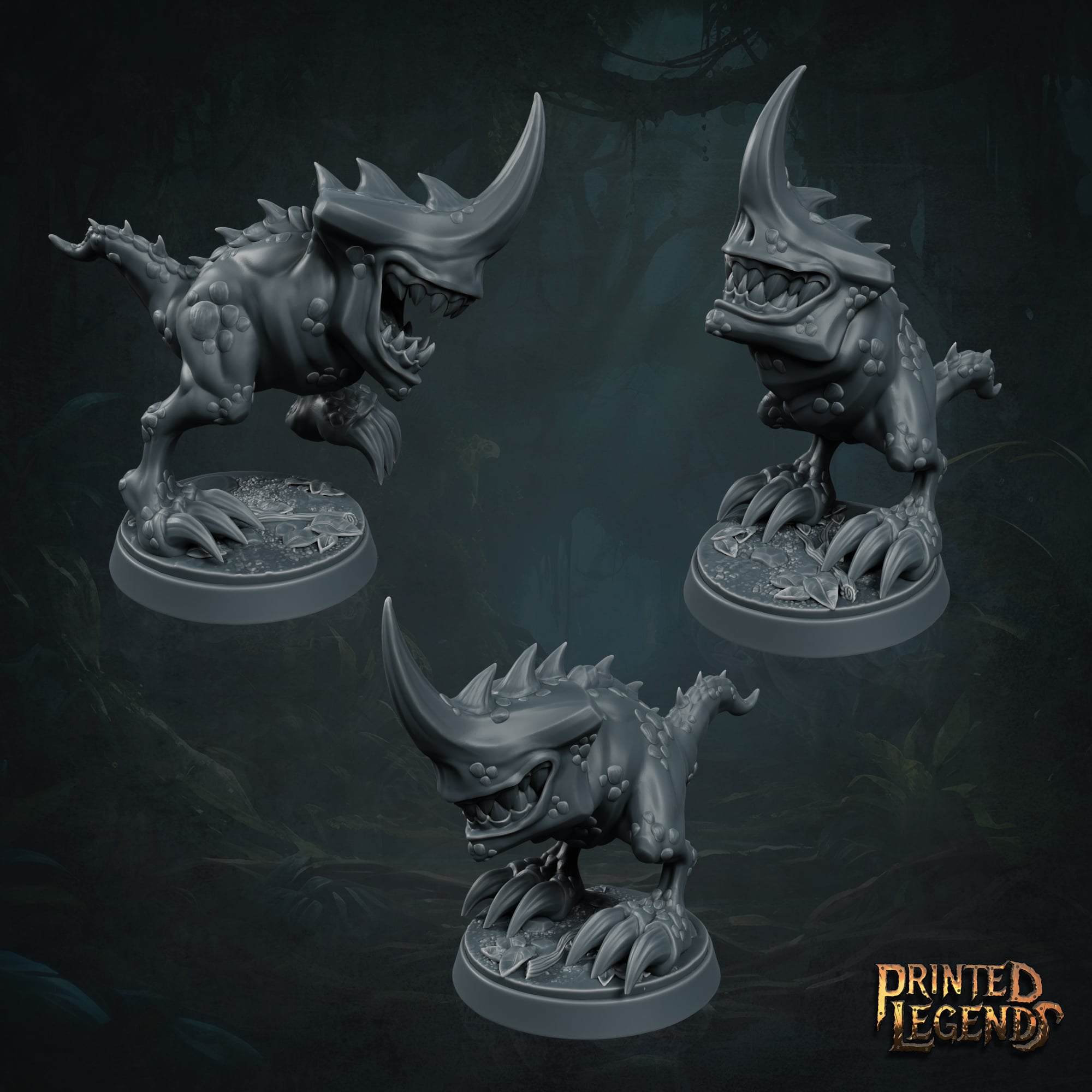 3x Spikelings (25mm Bases) 3d model