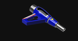 Blue Ranger Turbo Hand Blasters (Muffler Guns) - 1:1 Scale Replica 3d model