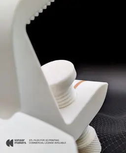 Headphone Holder | Headphone Support | Headphone Stand for Desk - HookerPro 3d model