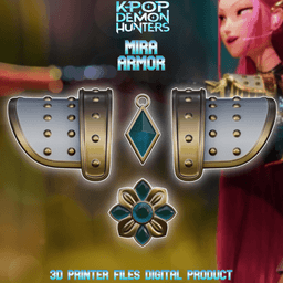 Mira Cosplay Armor and Accessories Kpop Demon Hunters 3d model