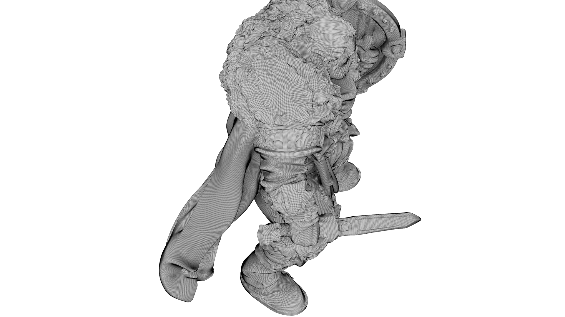 Bearded Warlord 3d model