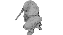 Bearded Warlord 3d model