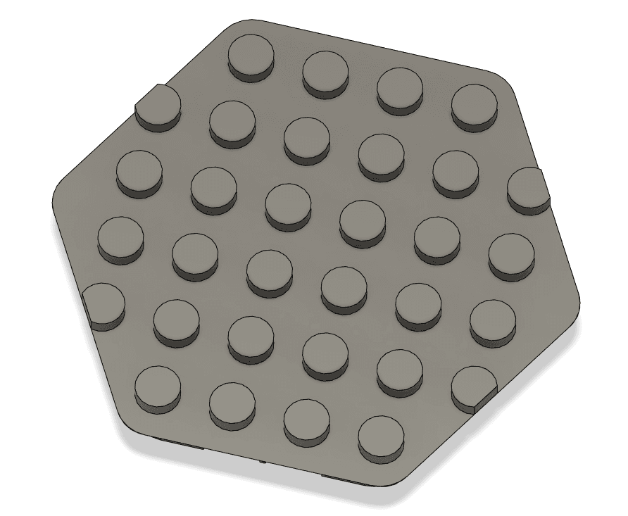 Hextraction Lego Tile 3d model