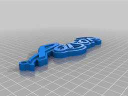 poison key chain logo 3d model