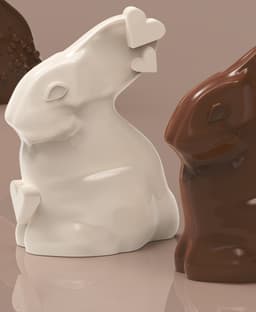 Easter Bunny Chocolate Coins Bank 3d model