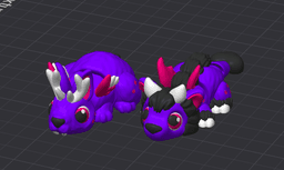 Mini Cryptids - Kitsune - Jersey Devil - Wolpertinger - Articulates Flexis 3d model