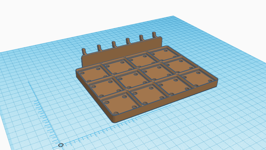 gridfinity pegboard 3d model