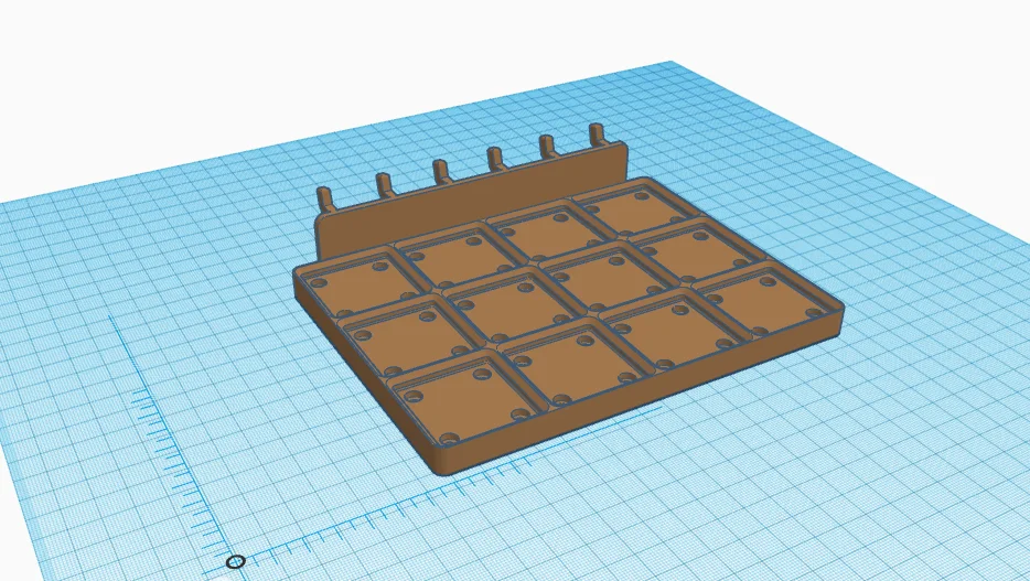 gridfinity pegboard 3d model