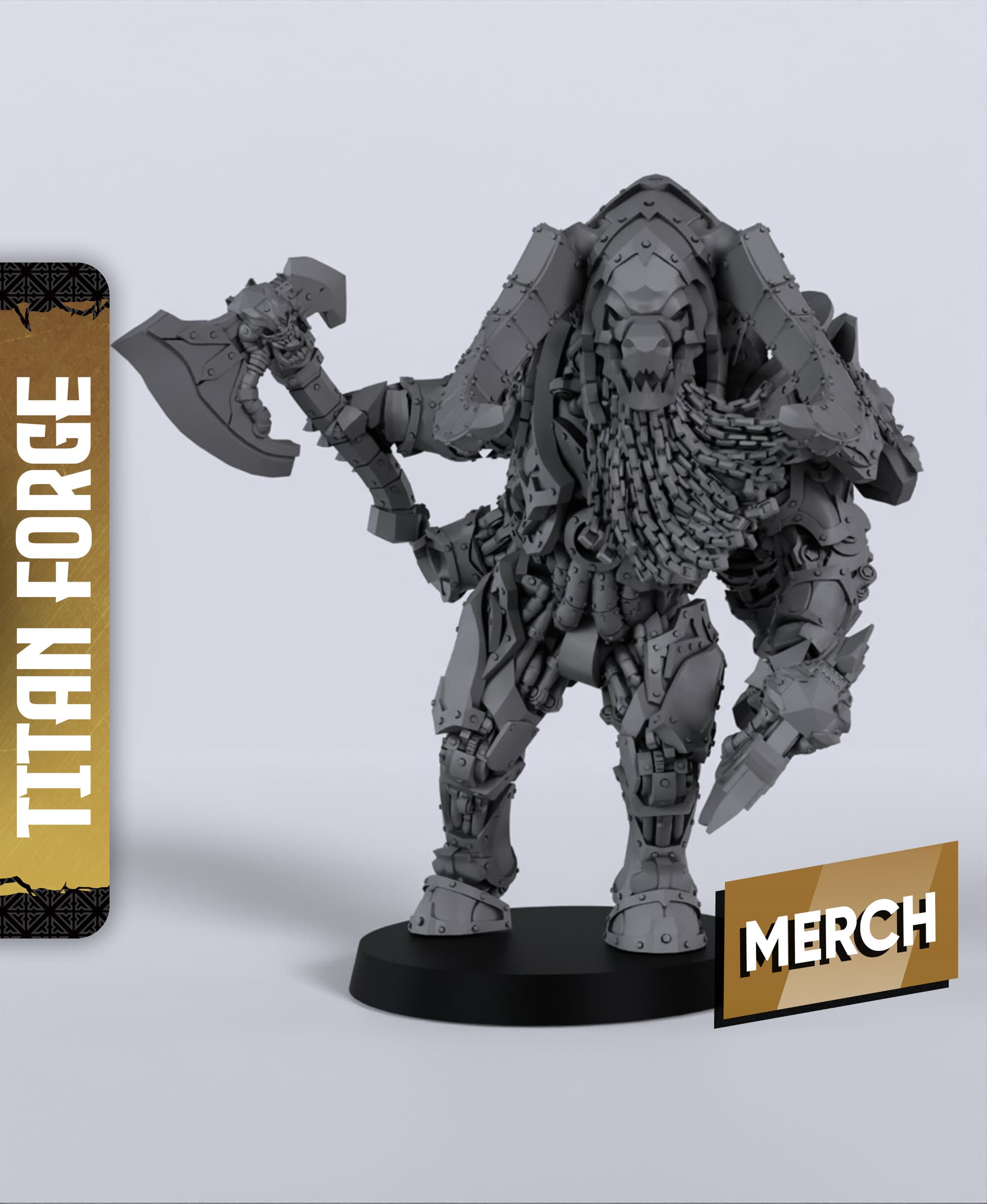 Infernal Golem - With Free Dragon - 5e DnD Inspired for RPG and Wargamers 3d model