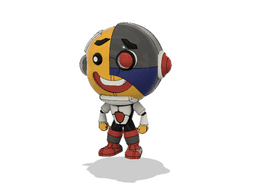 Red Cyborg 3d model