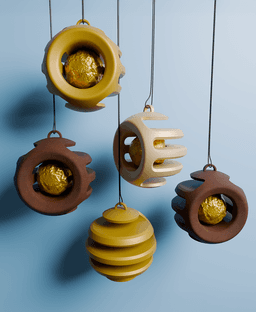 Christmas Ornament to fill with Roche 3d model