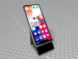 phonestand with charging cable throughput - no supports 3d model