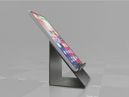 phonestand with charging cable throughput - no supports 3d model