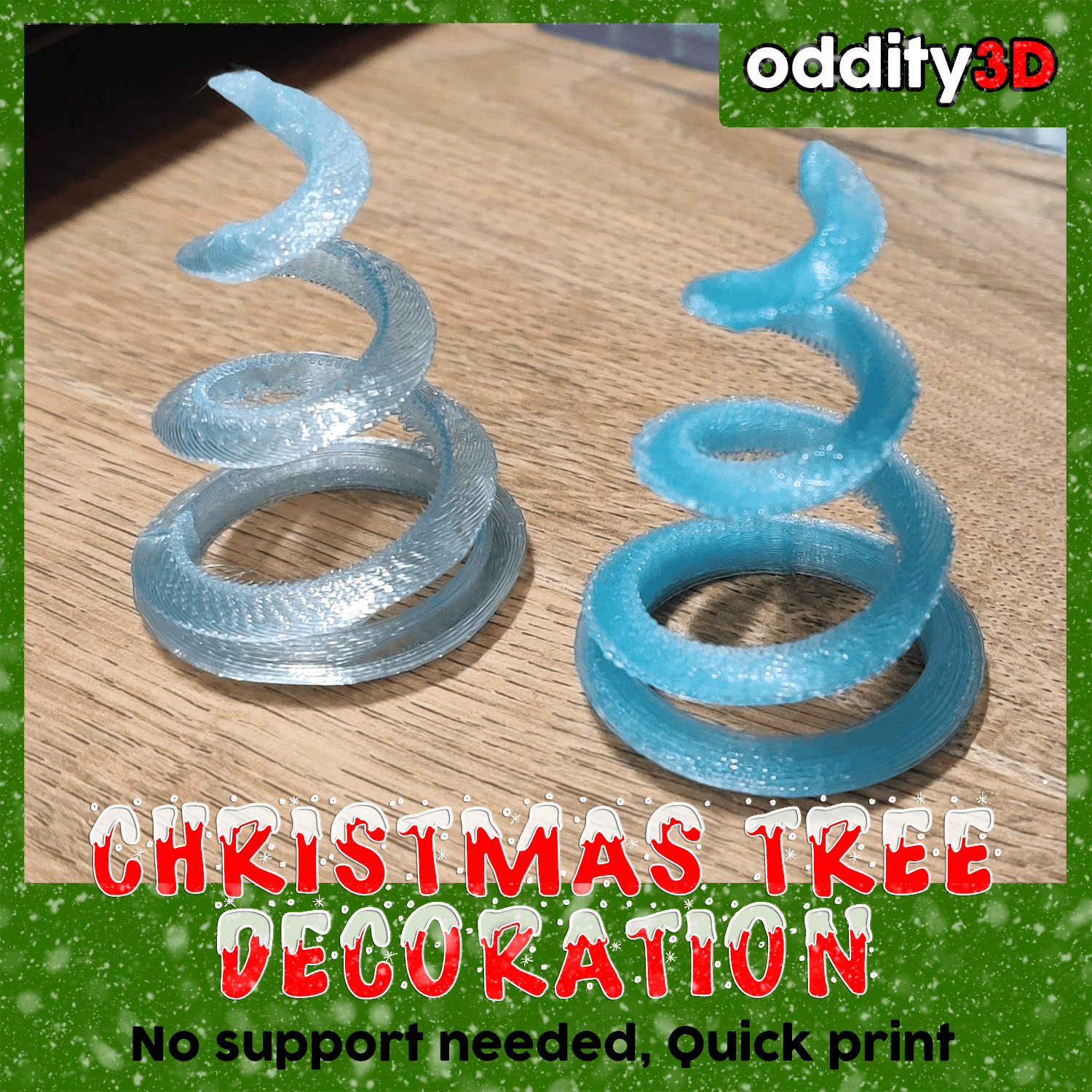 Christmas Tree Decoration - Swirly Tree 3d model