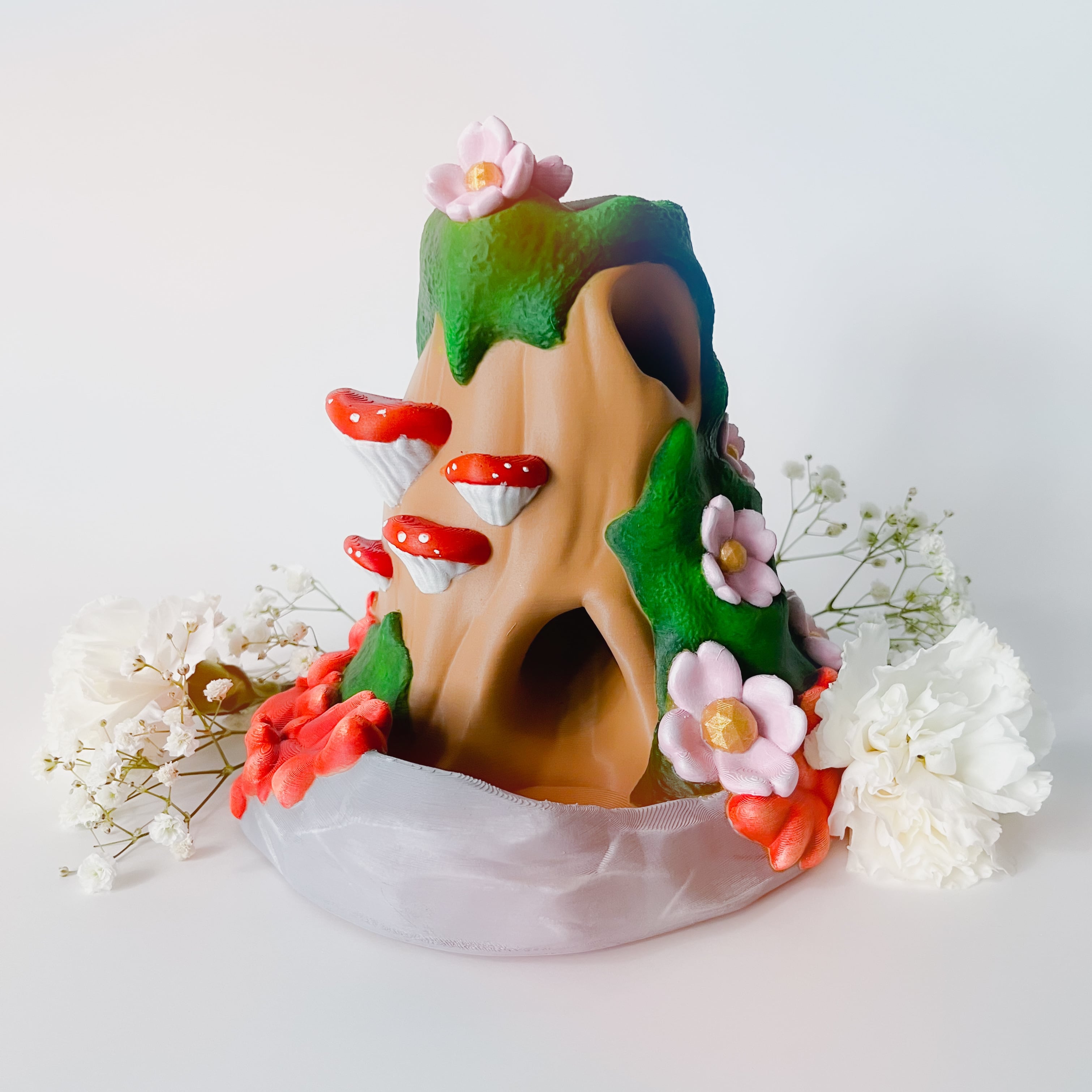 Wood Stump Dice Tower 3d model