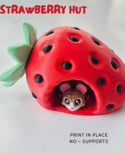Strawberry Hut - Decor 3d model