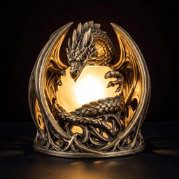 Dragon Orb Lamp 3d model
