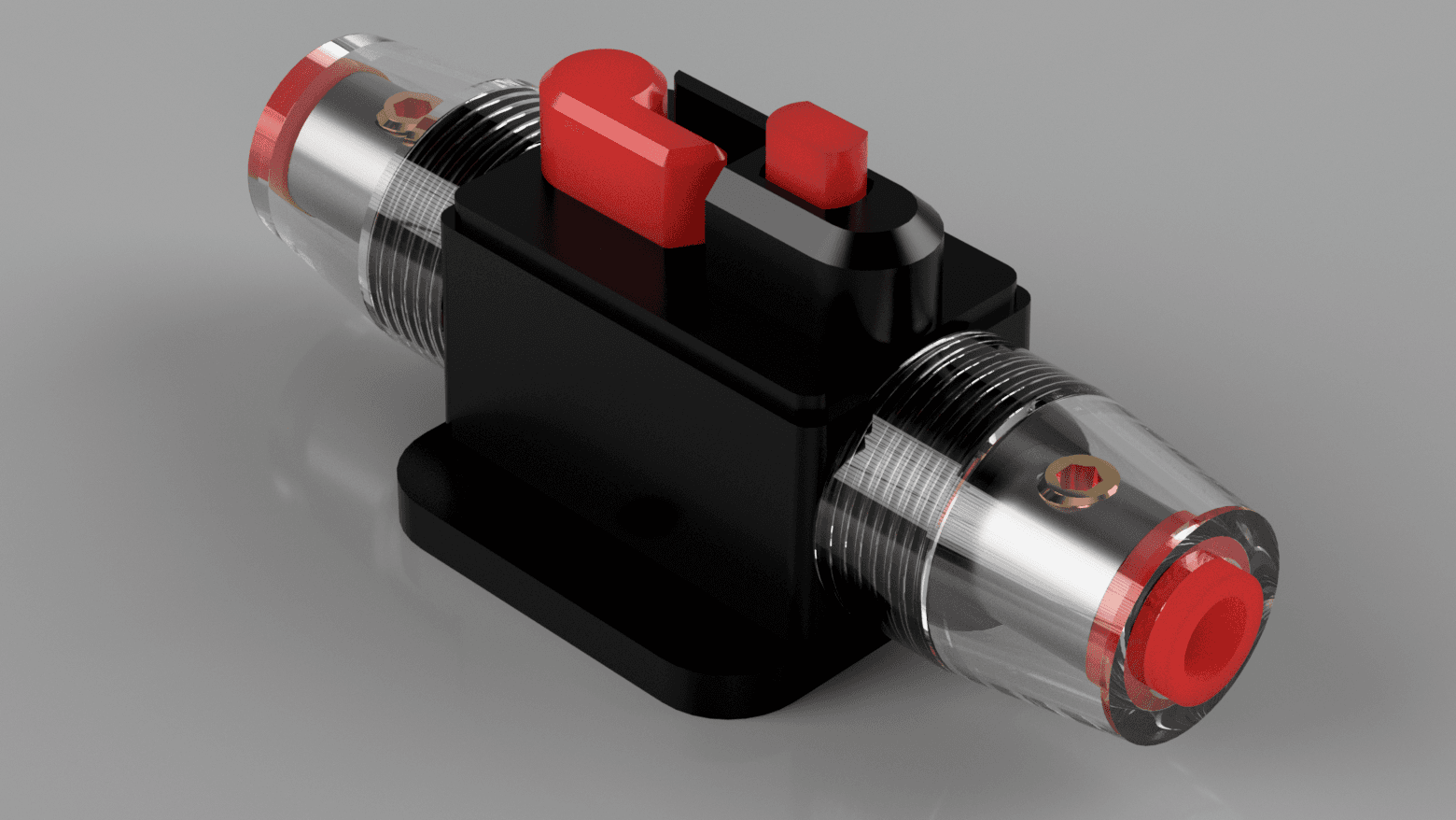 Resettable Circuit Breaker Waterproof 3d model