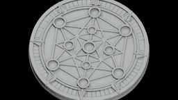 Crystal Grid Geometry Plate STL - Printable Spiritual Decor Object 3d model