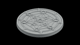 Crystal Grid Geometry Plate STL - Printable Spiritual Decor Object 3d model