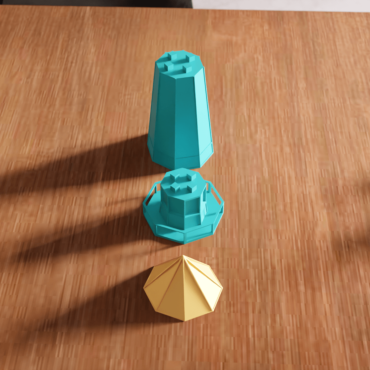 Modular Lighthouse Decorative Desk Toy 3d model
