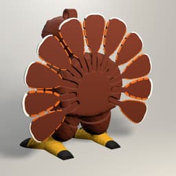 Wattle – Wiggle Budz – (Harvest Hearts Collection) 3d model