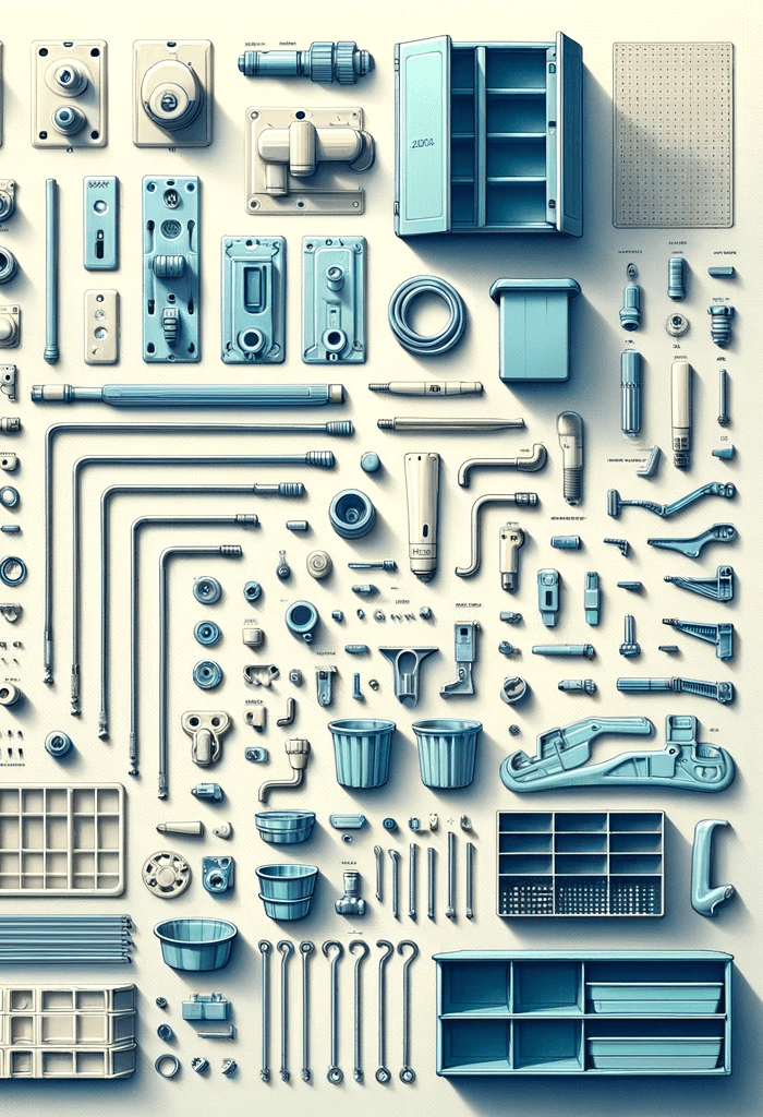 Multiboard Legacy Parts 3d model
