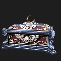 Iris and Orin - Moonlit Sarcophagus STL - Moonlit Vampire Court 3d model