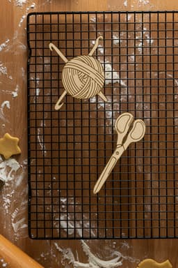 Tailor Set Cookie Cutter, Biscuit Cutter 3d model