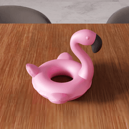 Flamingo Pool Ornament - Summer Desk Accent 3d model