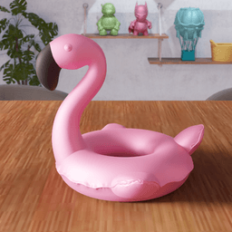 Flamingo Pool Ornament - Summer Desk Accent 3d model