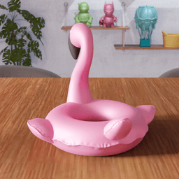 Flamingo Pool Ornament - Summer Desk Accent 3d model