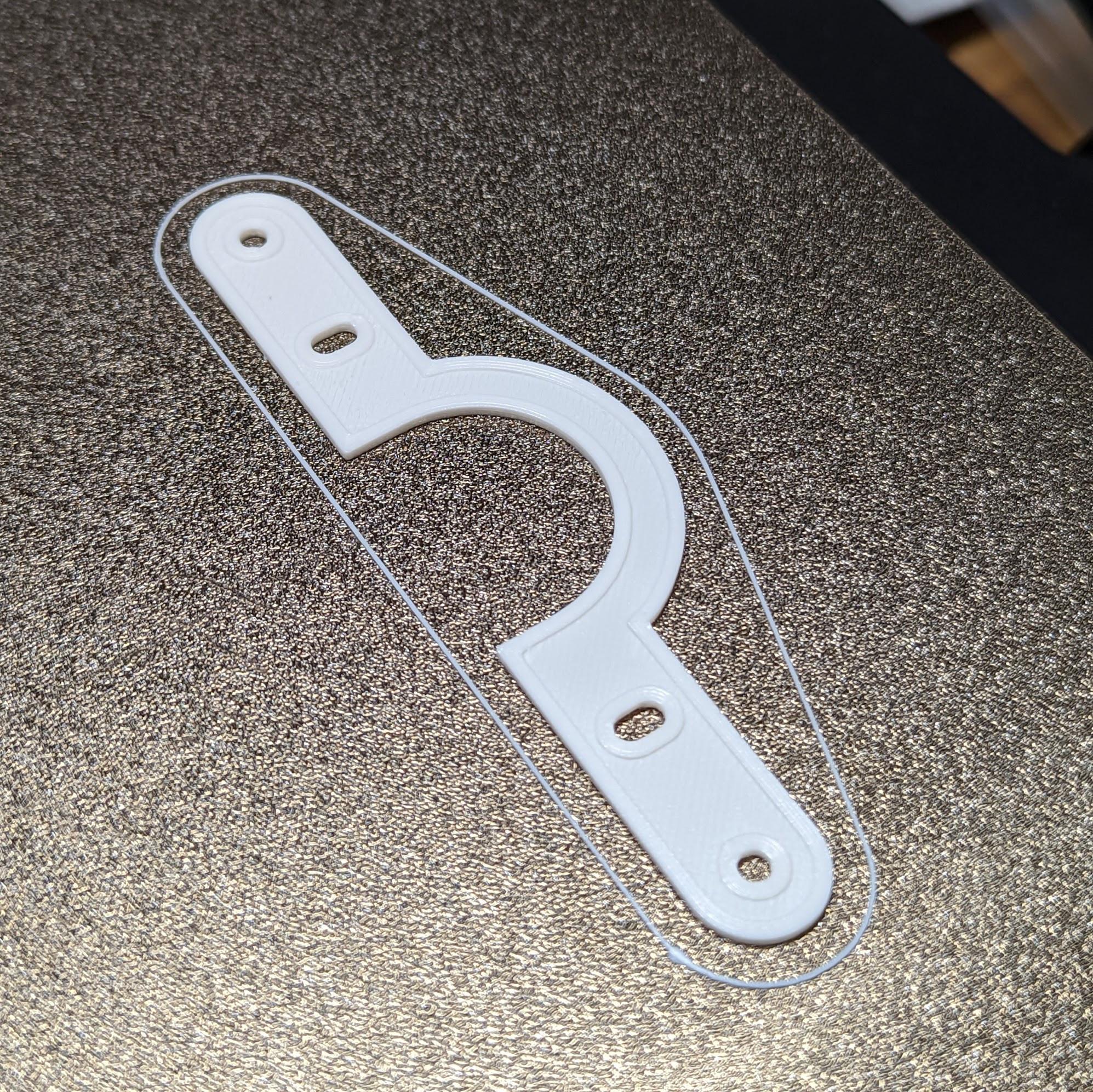 Coax Wall Plate Mounting Strap 3d model