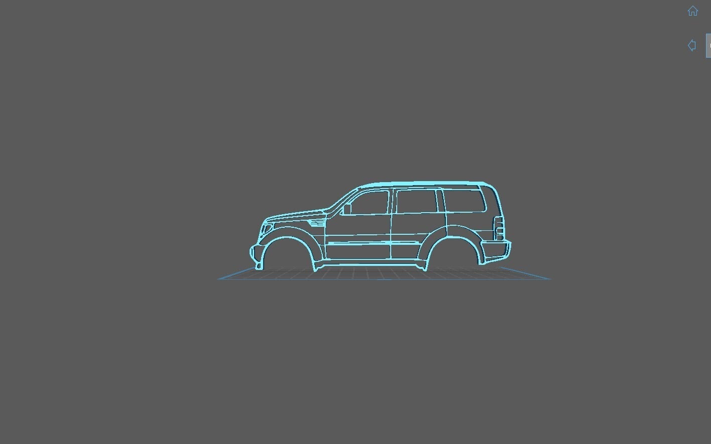 Dodge - Nitro 2011 Wall Art 3d model