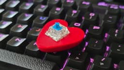 Cute Heart Clicker - Cherry MX Clicker 3d model