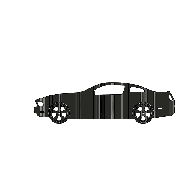 S197 Mustang Flip Art 3d model