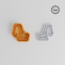 Excavator Digger Cookie & Fondant Cutter Stamp Set, Construction Digger Shapes, 6-Piece, S/M/L, Construction Vehicle Design PRODUCT_3216 3d model