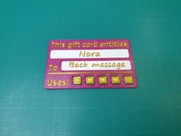 Gift Card || Multiple Use 3d model