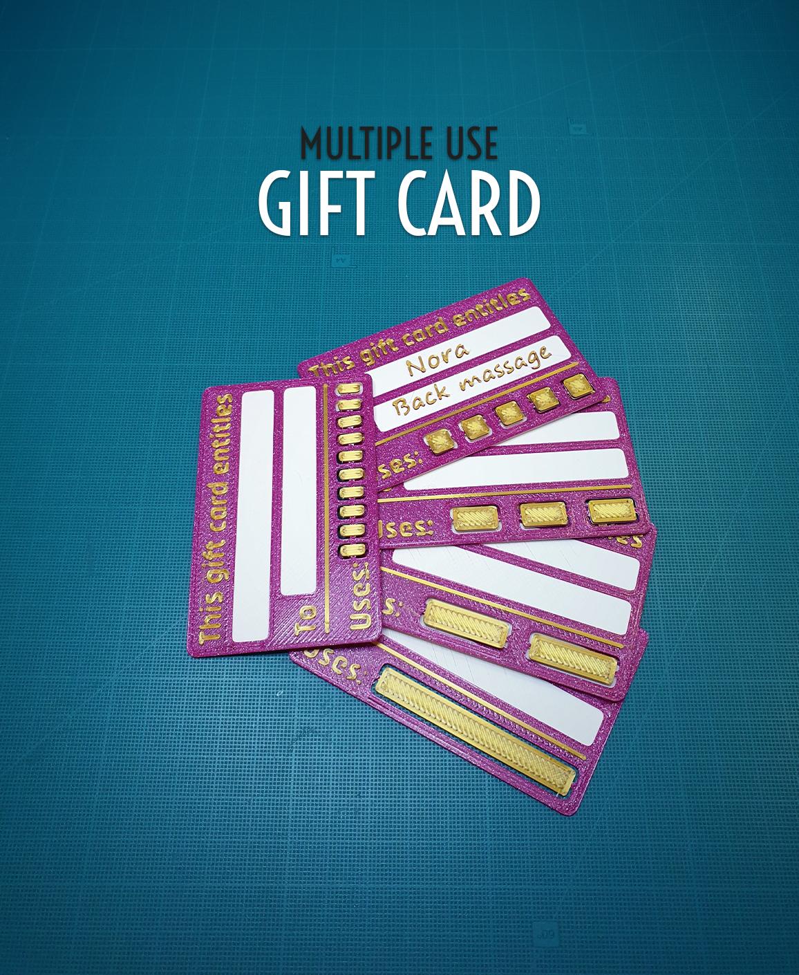 Gift Card || Multiple Use 3d model