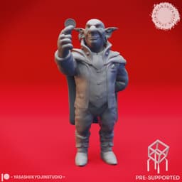Deep Gnome - Jimjar - Tabletop Miniature (Pre-Supported) 3d model