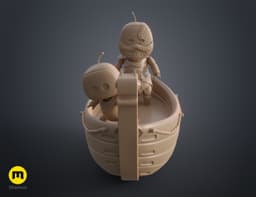 GoW_figures_joined_with_boat_3Demon.stl 3d model